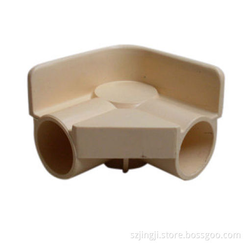 Plastic ABS Pipe Fitting, Beige Color, Inner Diameter of 28mm & Female Connecting Type